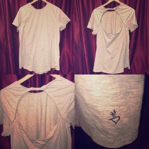 Torrid open back twist tee